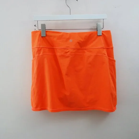 Athleta Action Dobby Skort Orange Athletic Golf Tennis Skirt 14.5" (M) NWOT! - Picture 5 of 13